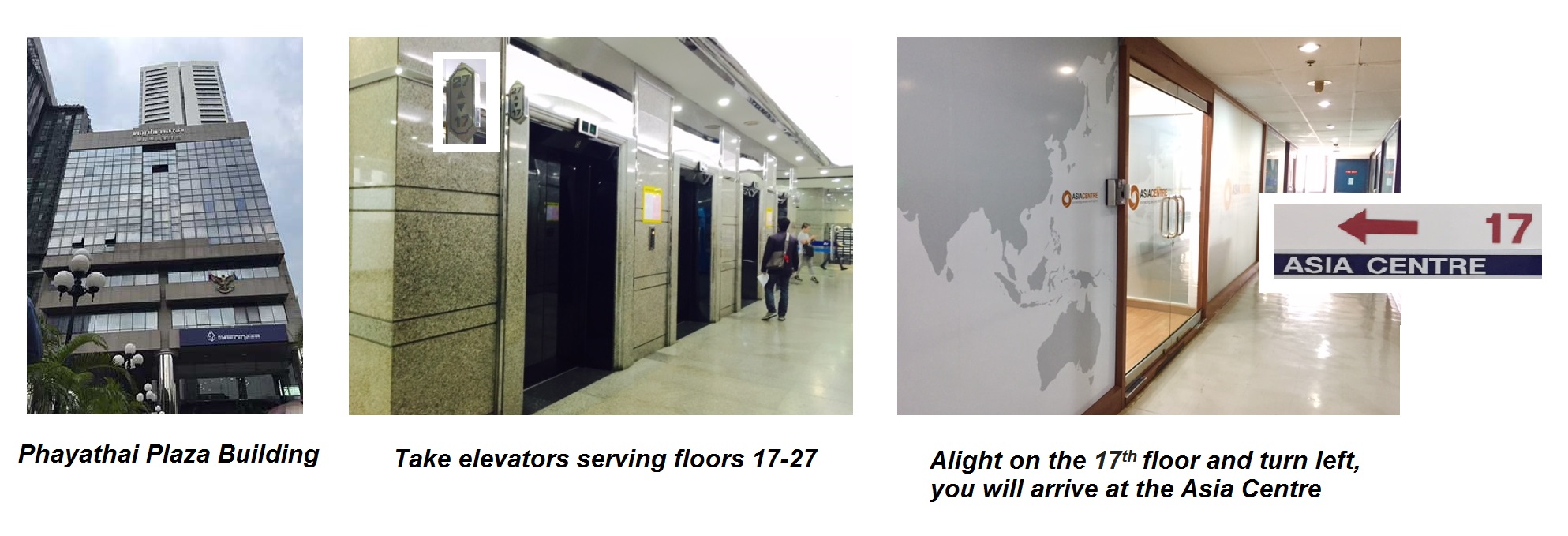 How to get Asia Centre